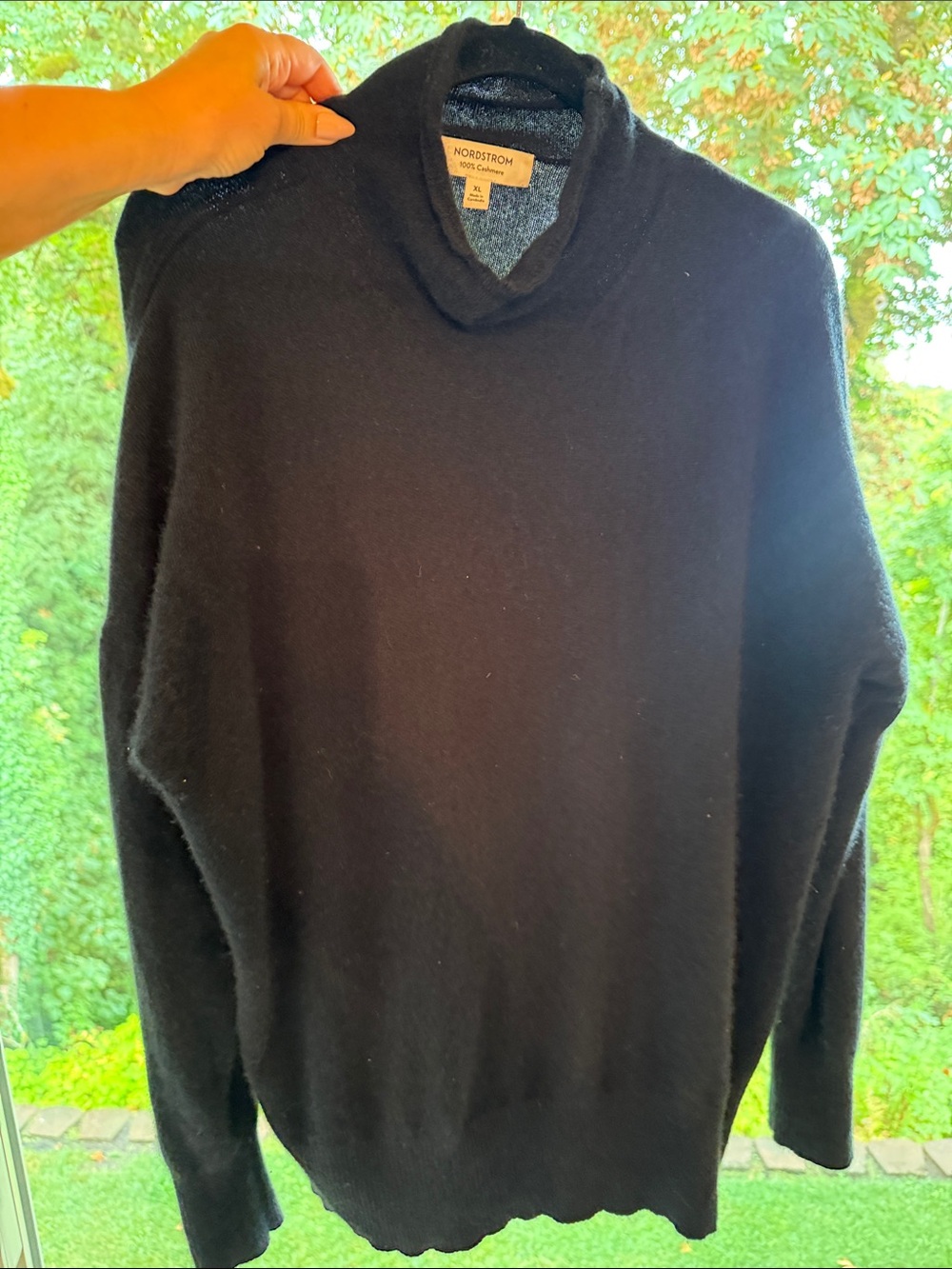 Nordstrom Men’s Black Mockneck Sweater